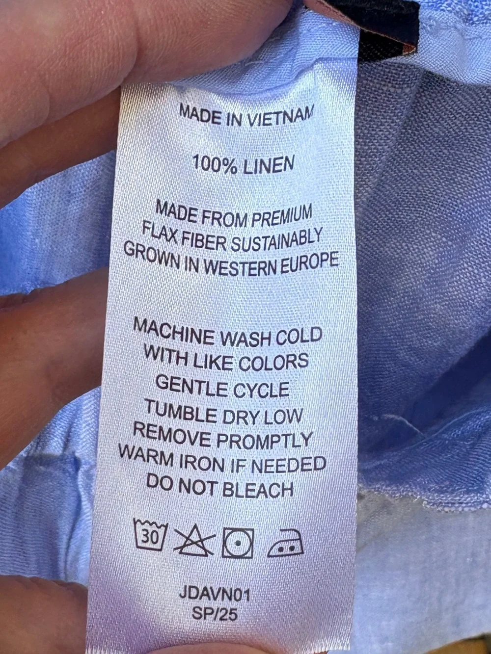 Quince 100% European Linen Pants NWOT In French Blue Sz L